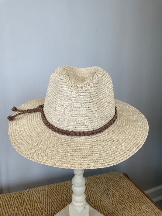 A195-2213A - 3” Brim Safari Hat - Natural