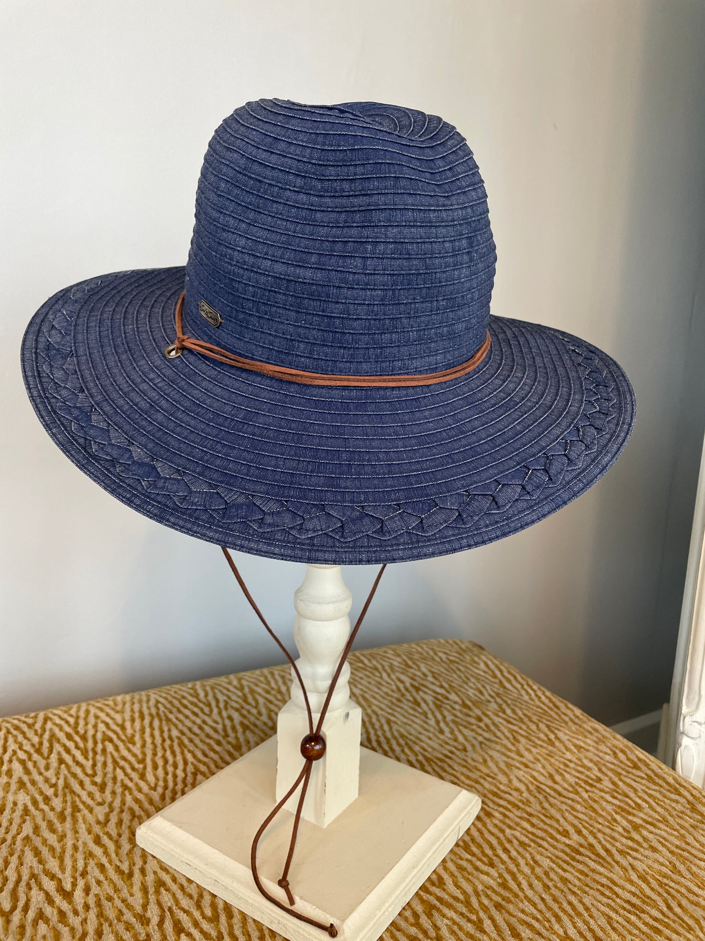 A195-2965 - 3.5” Brim Safari Hat - Blue
