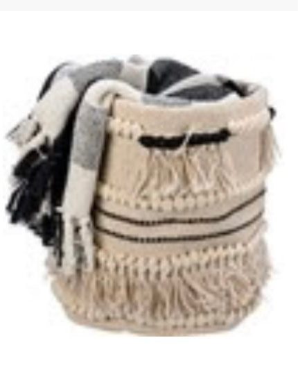 Bin w/ Black Tassels