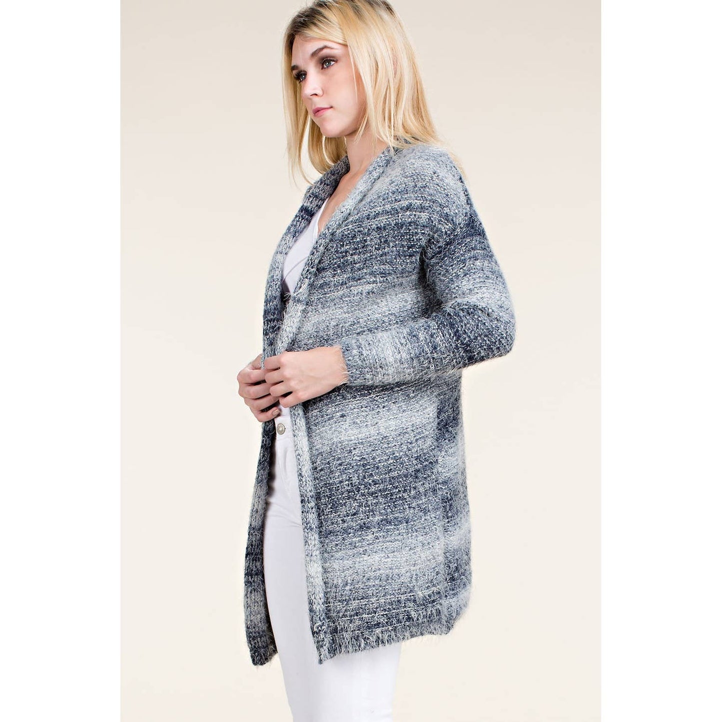 LONG SLEEVES FRINGE CARDIGAN