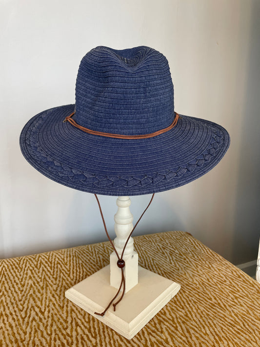 A195-2965 - 3.5” Brim Safari Hat - Blue