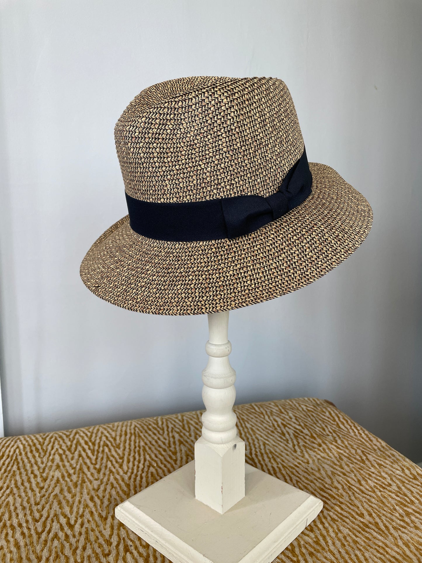 A195-1657E- 3” Brim Fedora Hat - Black