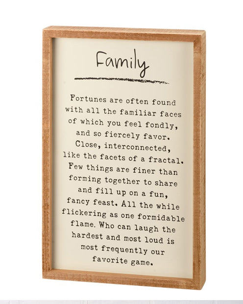 Box Sign Family