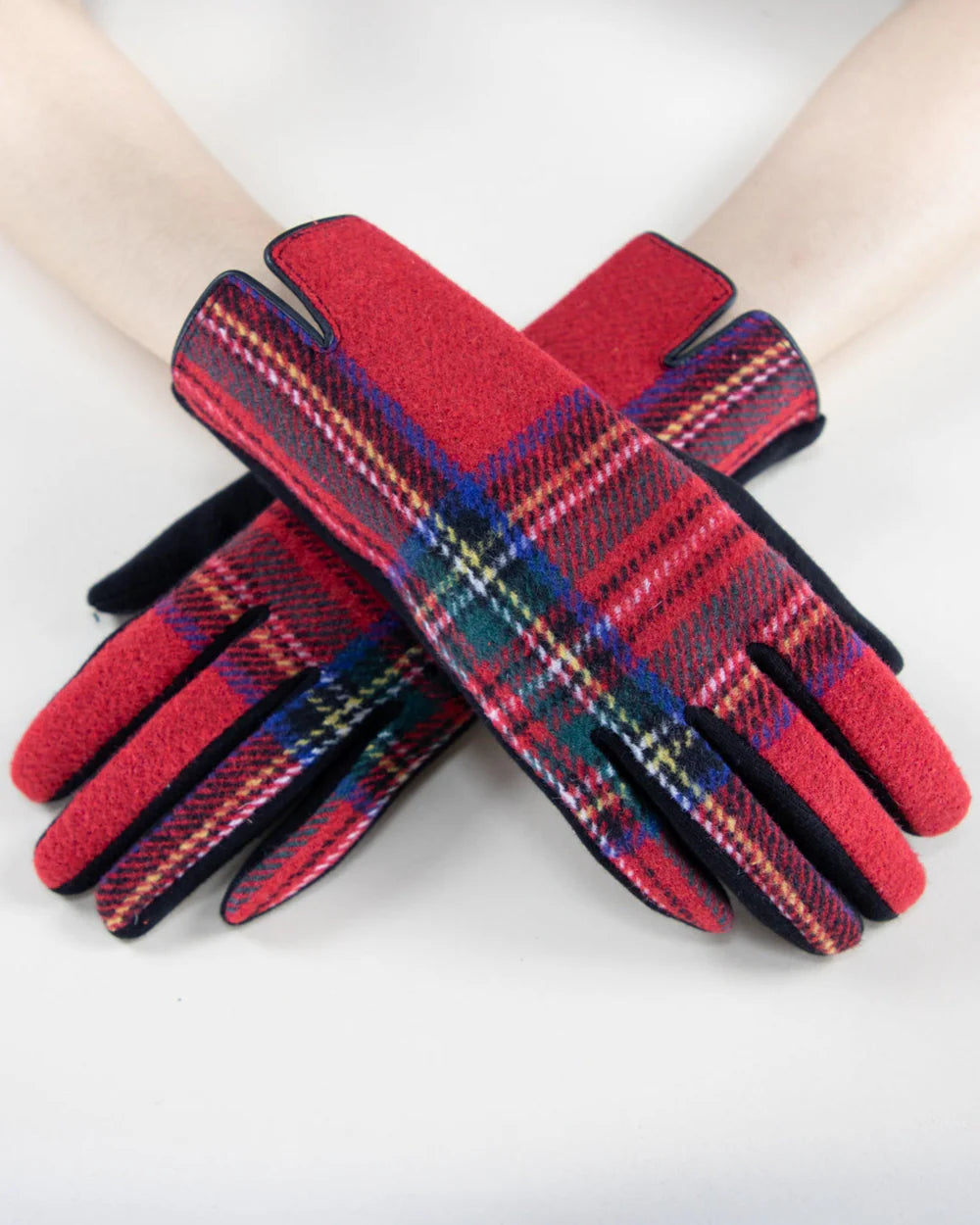 Plaidberry Gloves - Red