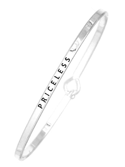 W400-BM7995ATS - Message Brass Bangle