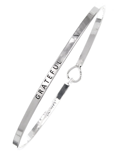 W400-BM7C97ATS - Message Brass Bangle