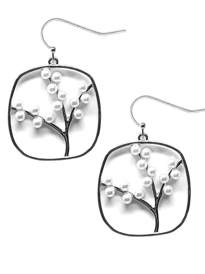 W400-QE2618RHPR - Tree on Square Earrings