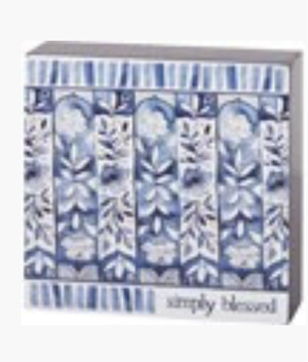 Box Sign Simply Blessed