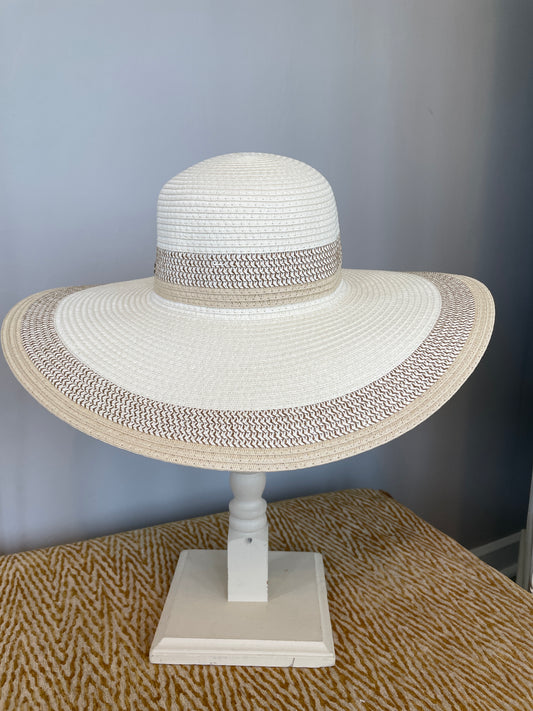 A195-3190A - 5” Brim Hat - Ivory
