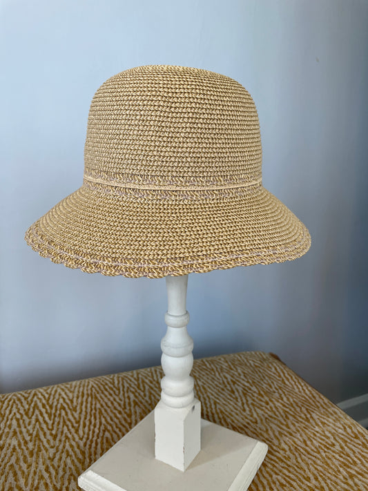 A195-2985B - 2.75” Brim Hat - Tan