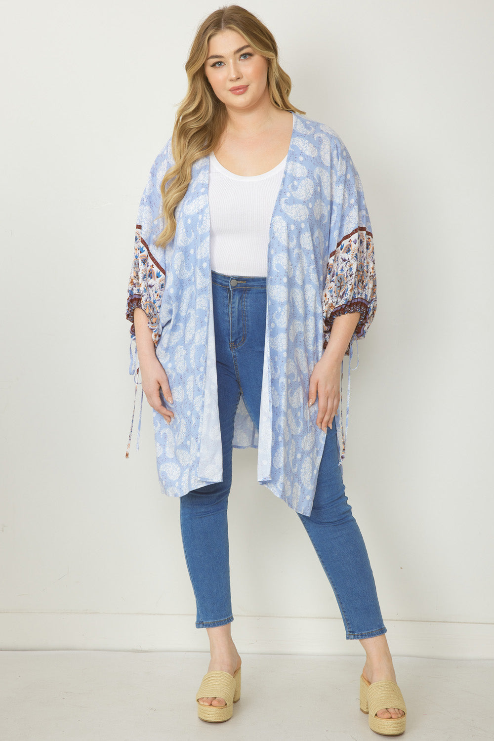 Paisley Print Kimono