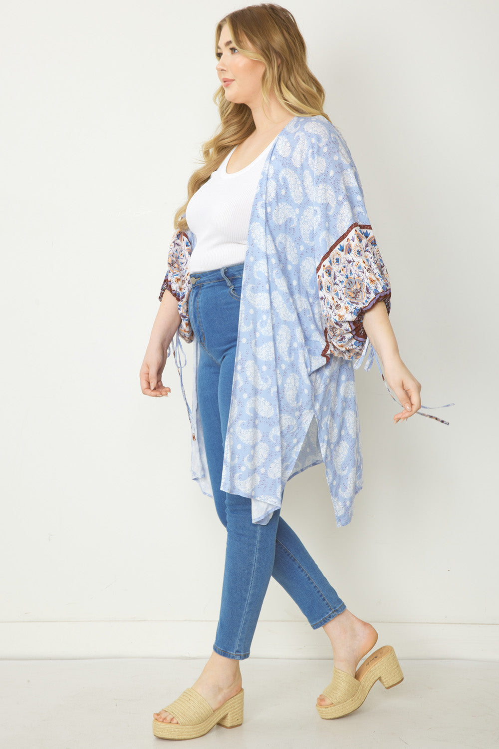 Paisley Print Kimono