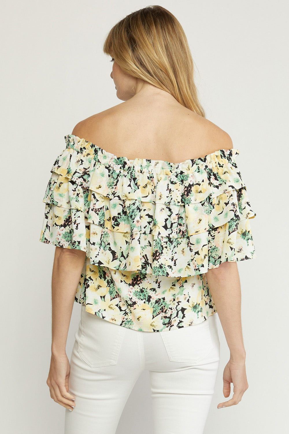 Off Shoulder Top- Sage