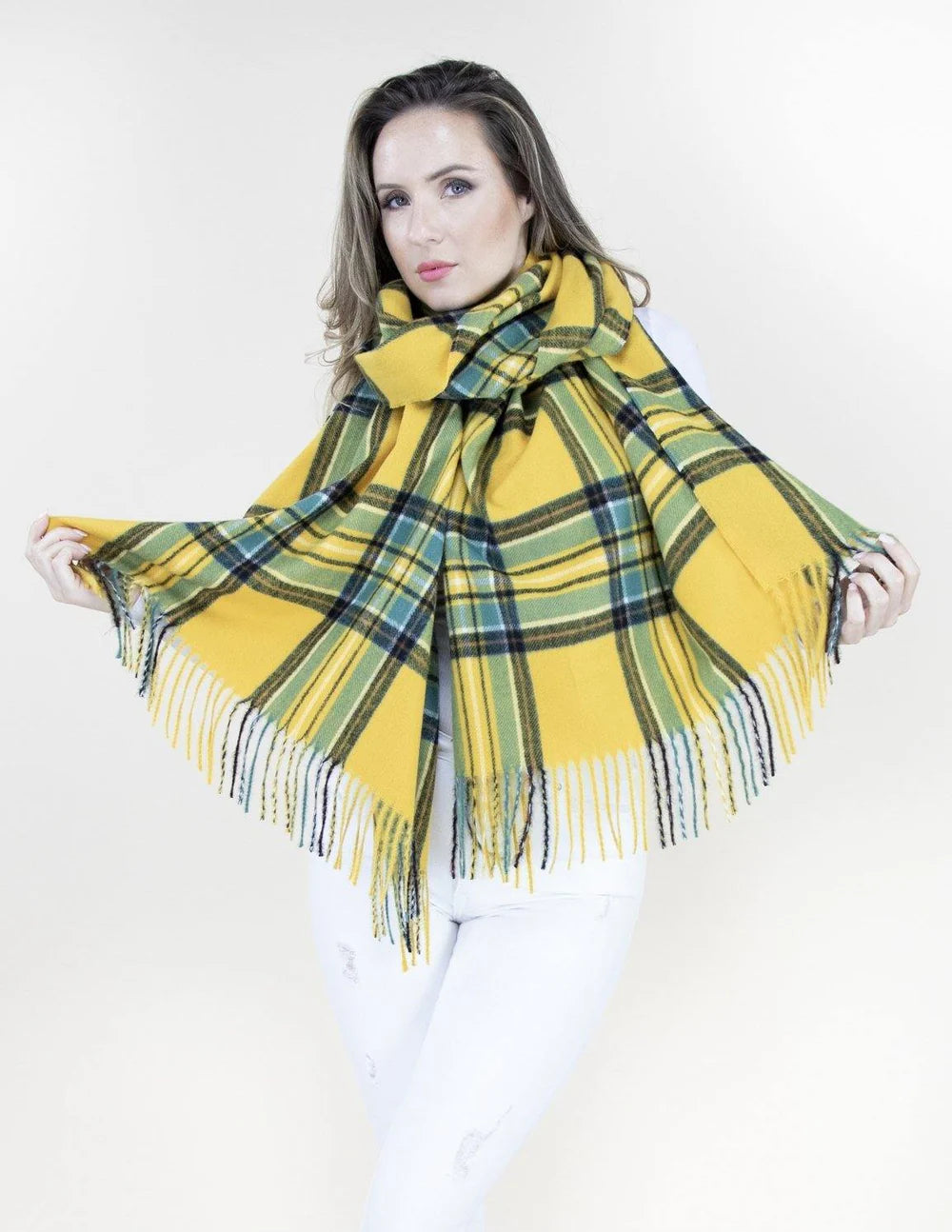 Plaid Scarf - Citron