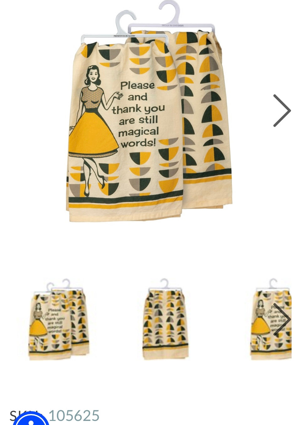 Kitchen Towel Magical Words