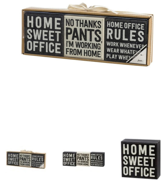 Box Sign Home Office