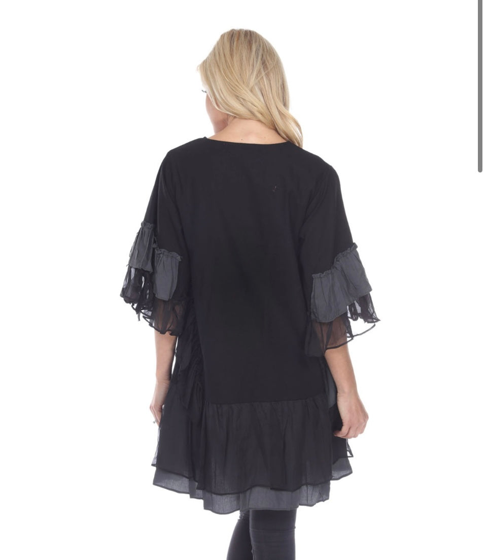 Dress / Tunic Tiered -Black