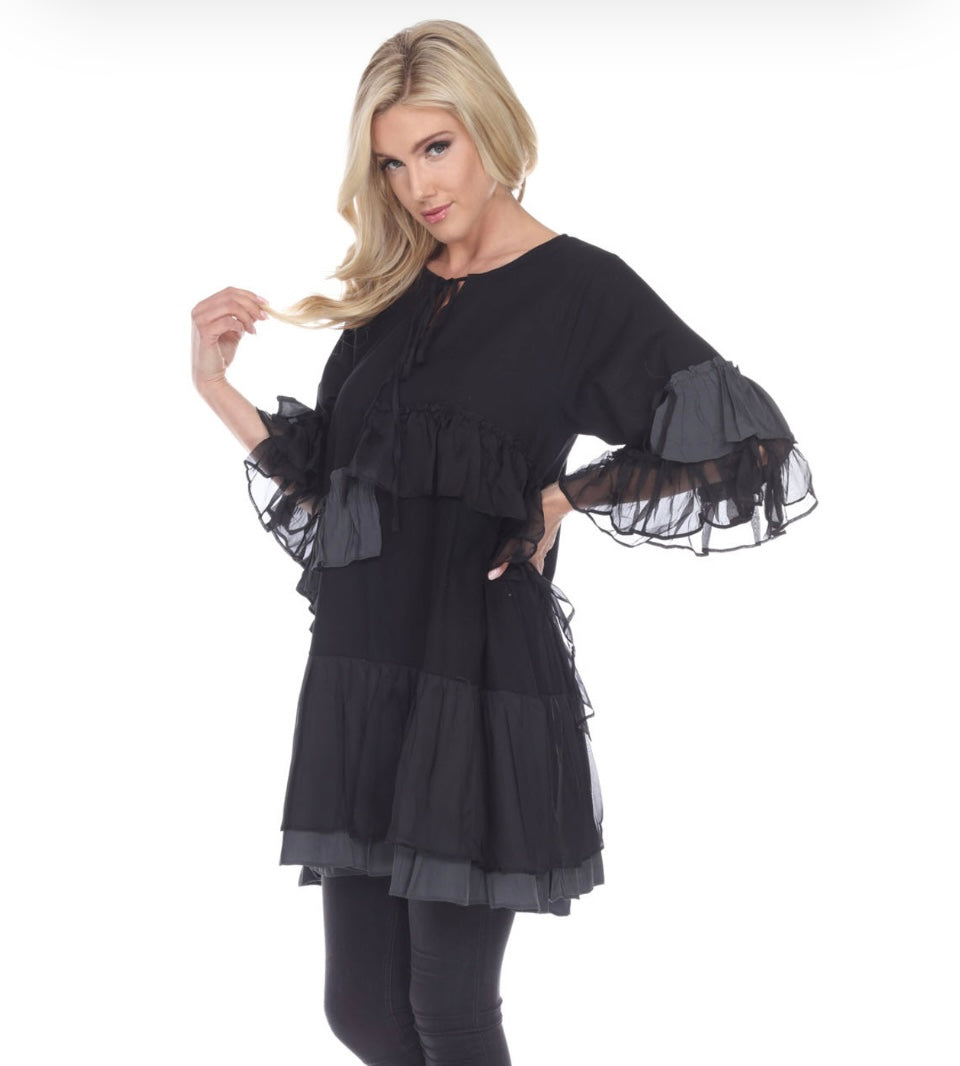 Dress / Tunic Tiered -Black