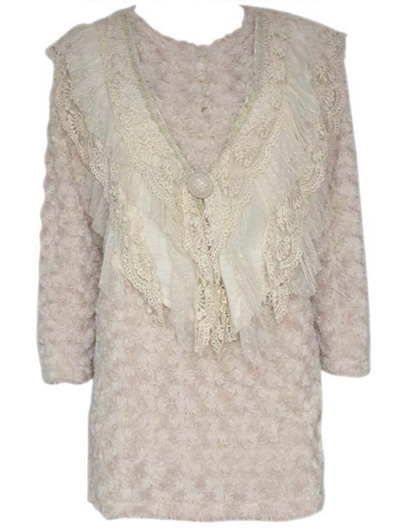 Textured Sweater- Ivory