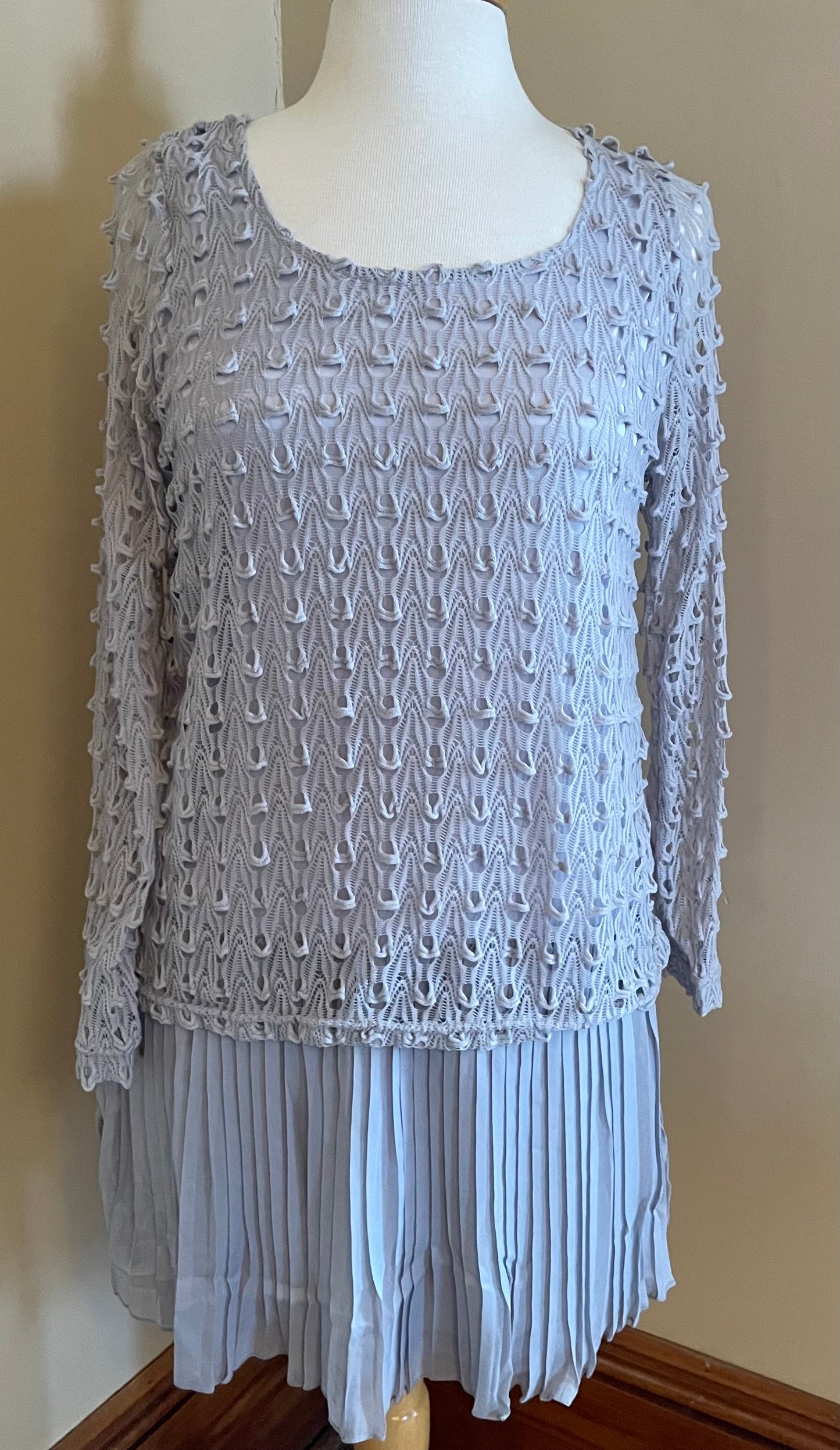 Pleated Tunic / Dress - Gray