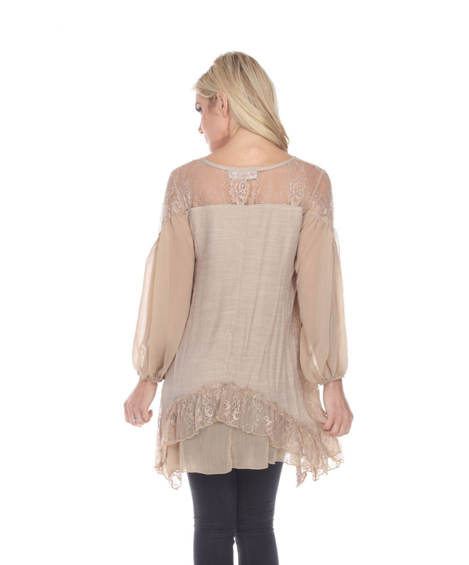 Layered Lace Top Cafe