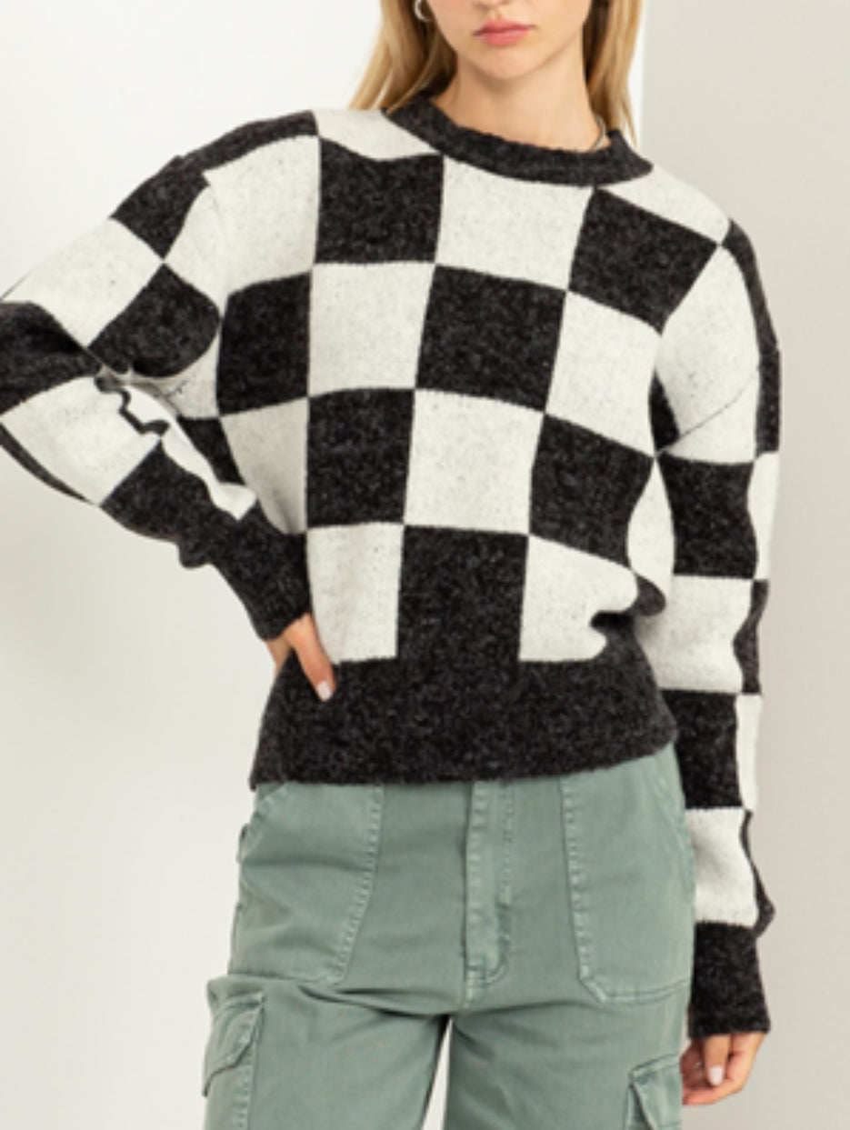 Checker Sweater