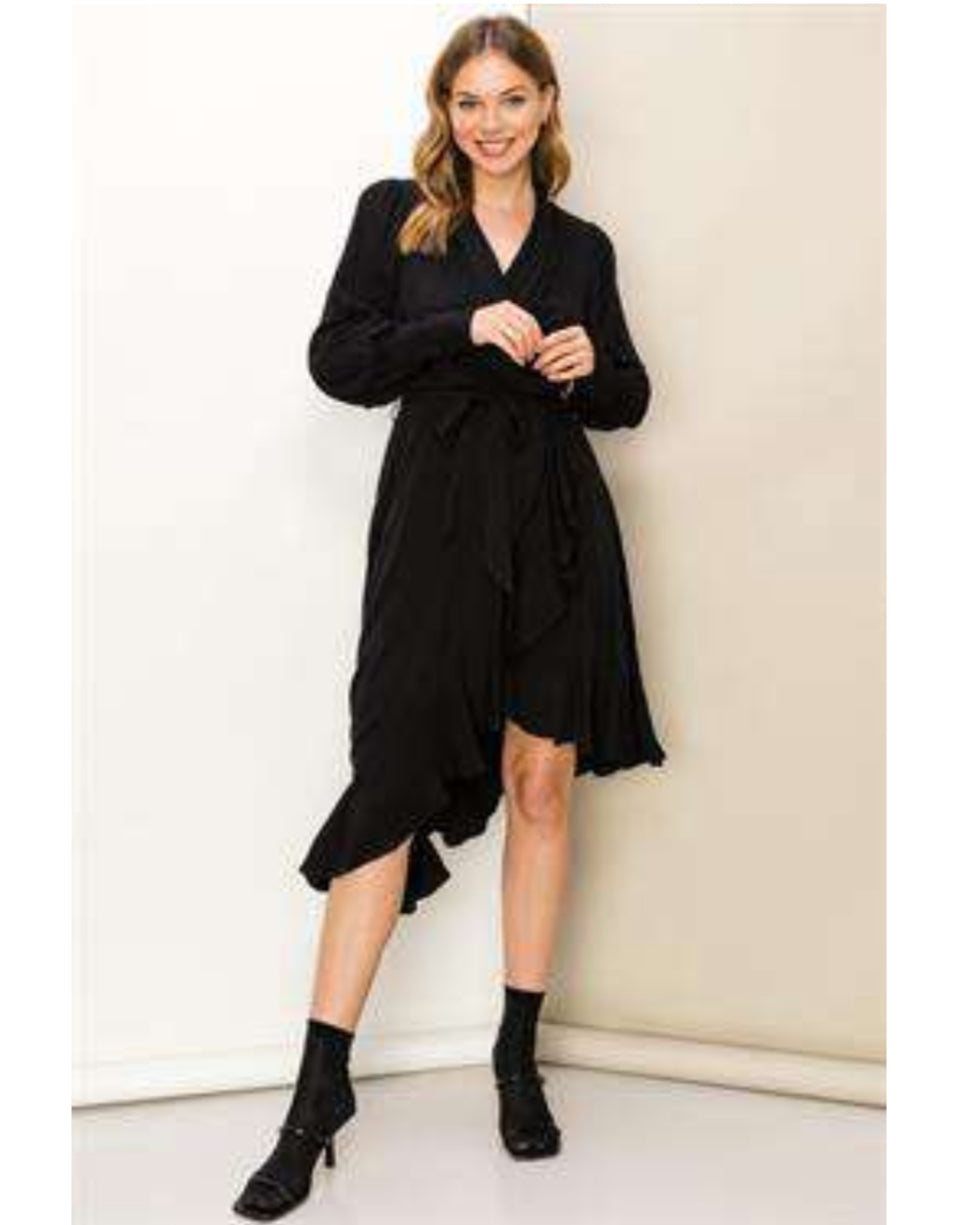 Assymetric Dress - Black