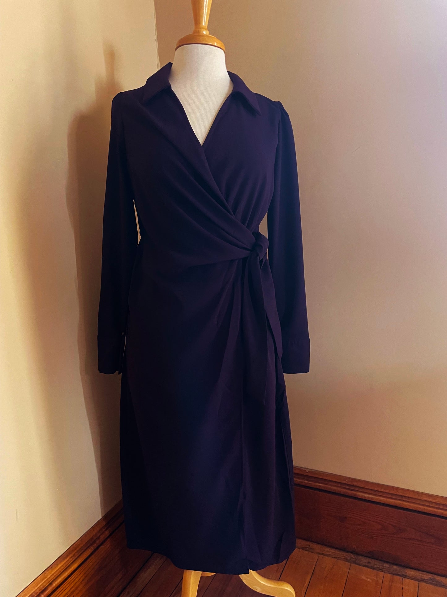 Dress Side Tie - Dark Plum