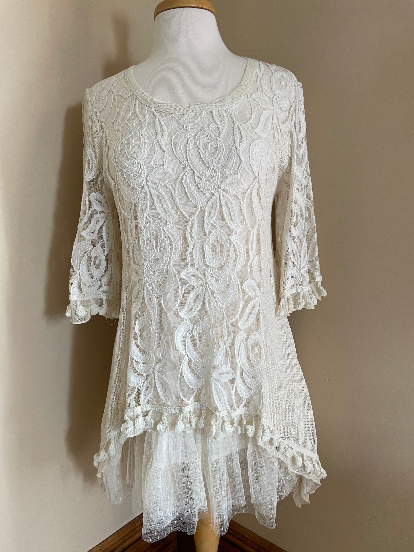 Lace Tunic / Dress Cream