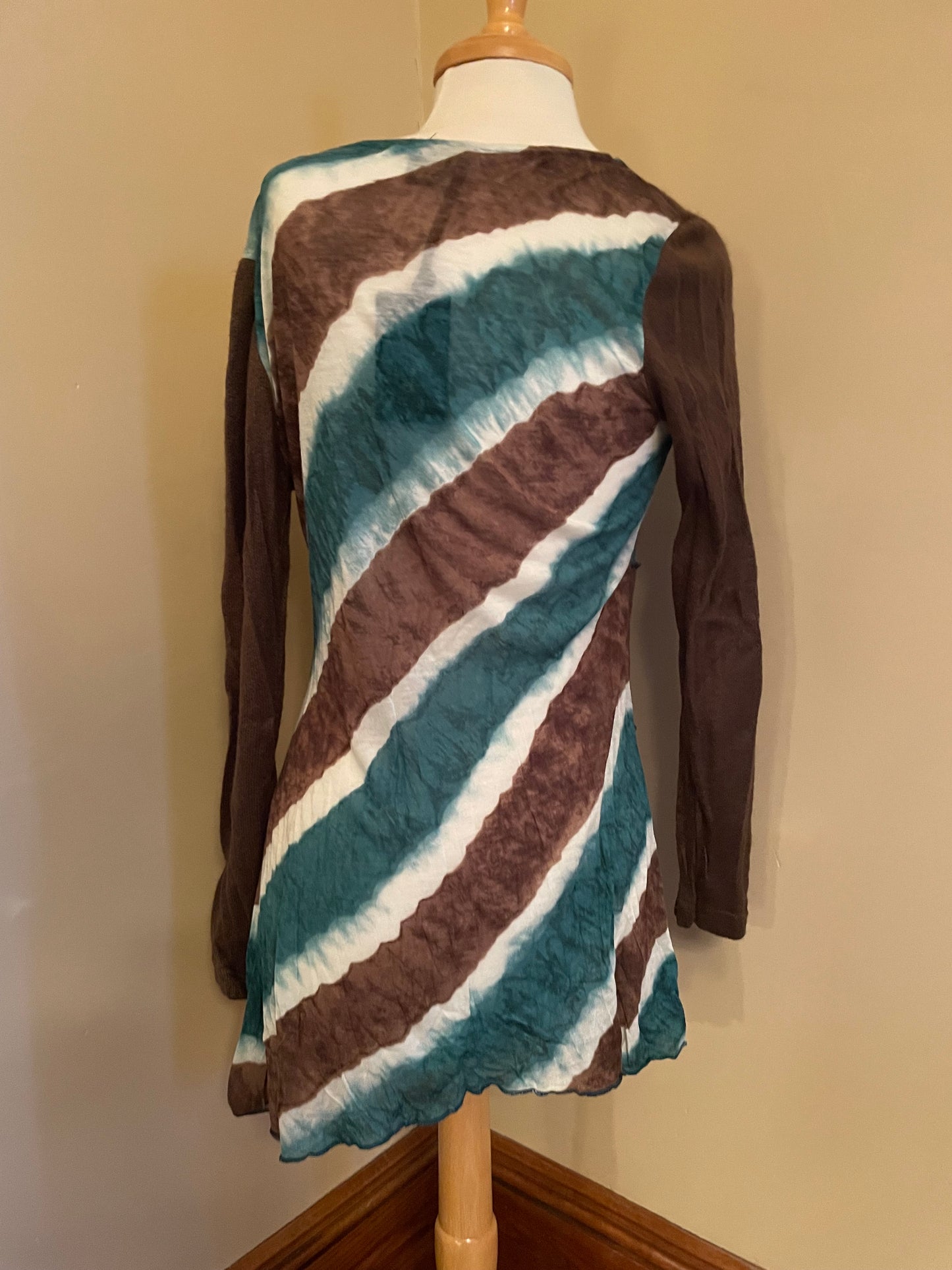 Cowl Neck Tunic- Teal