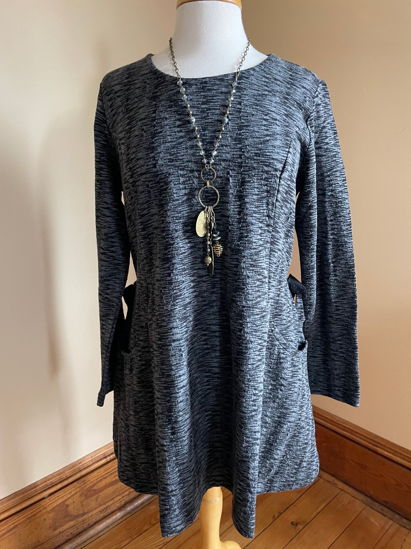 Gray Tunic with Ties