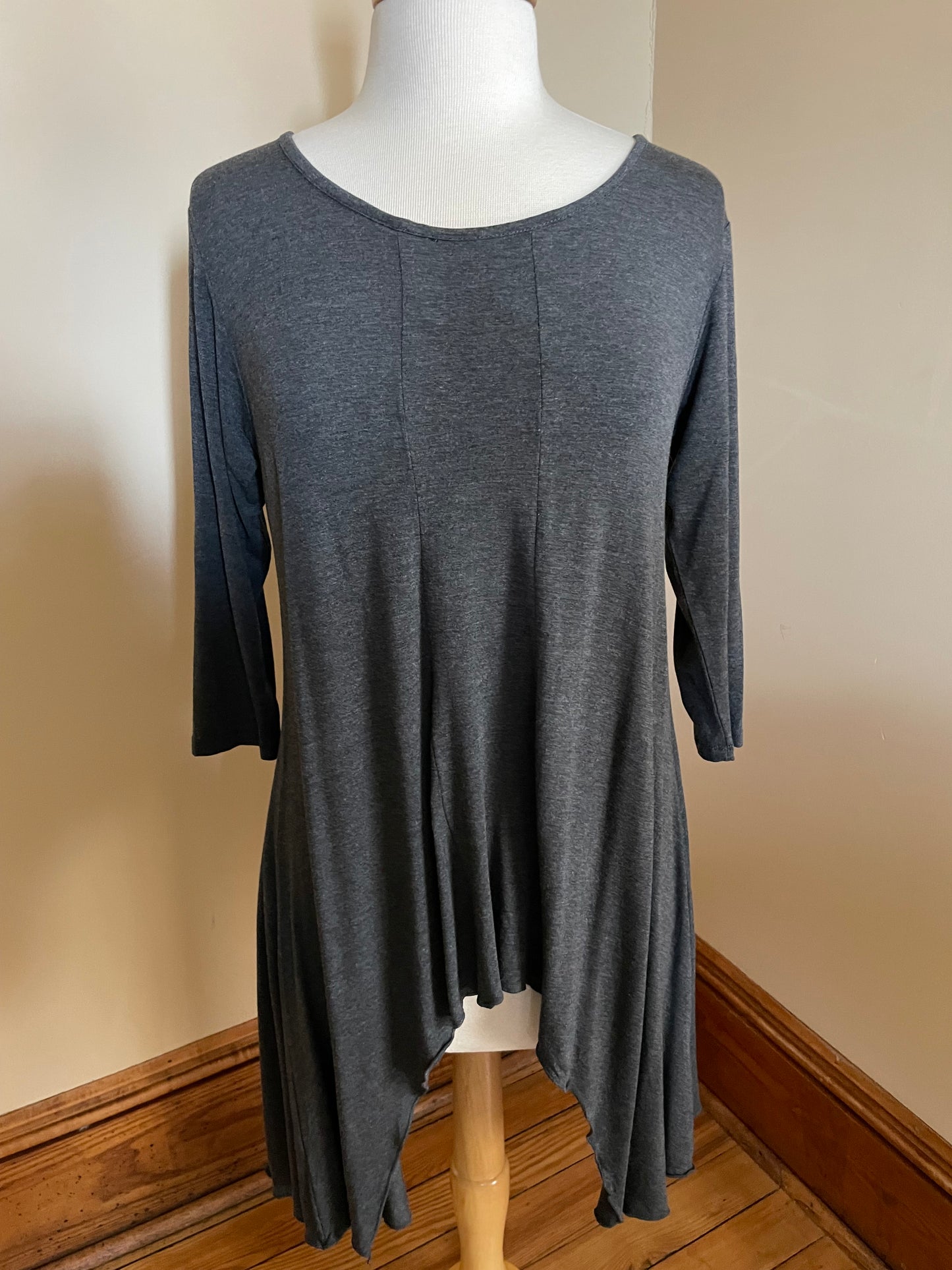 Assymetric Tunic- Grey