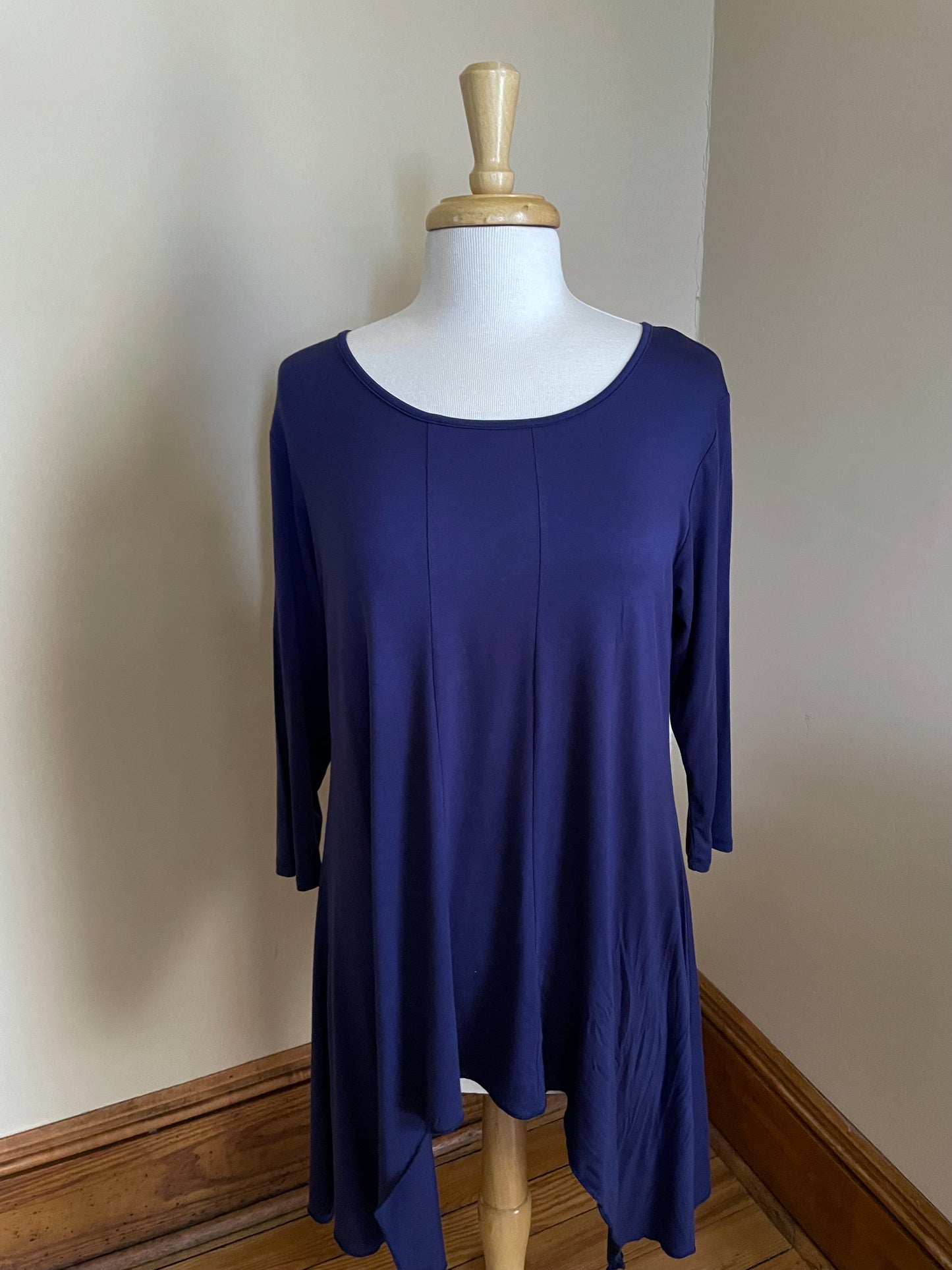 Assymetric Tunic- Blue