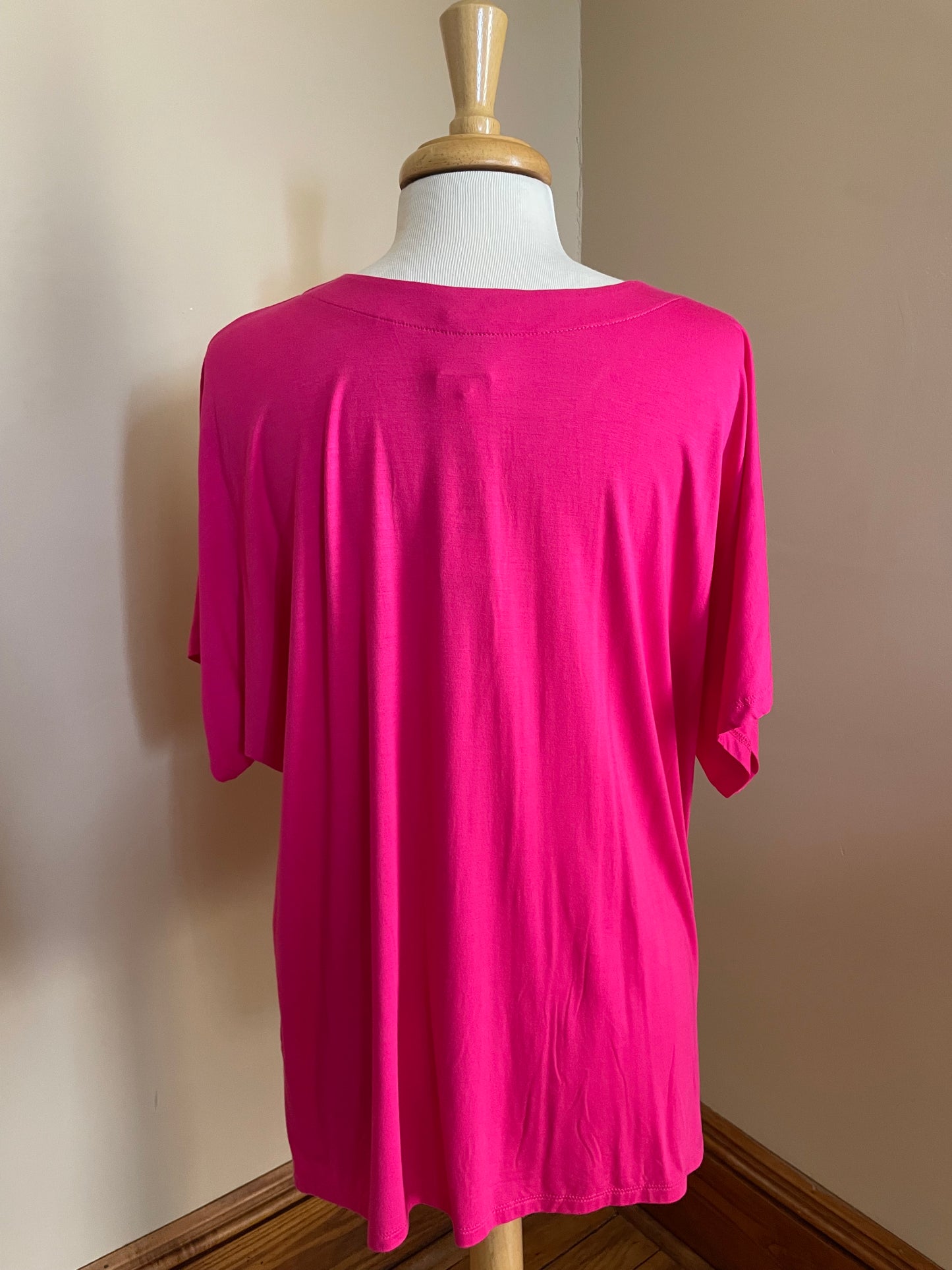 Short Sleeve Top - Fuchsia