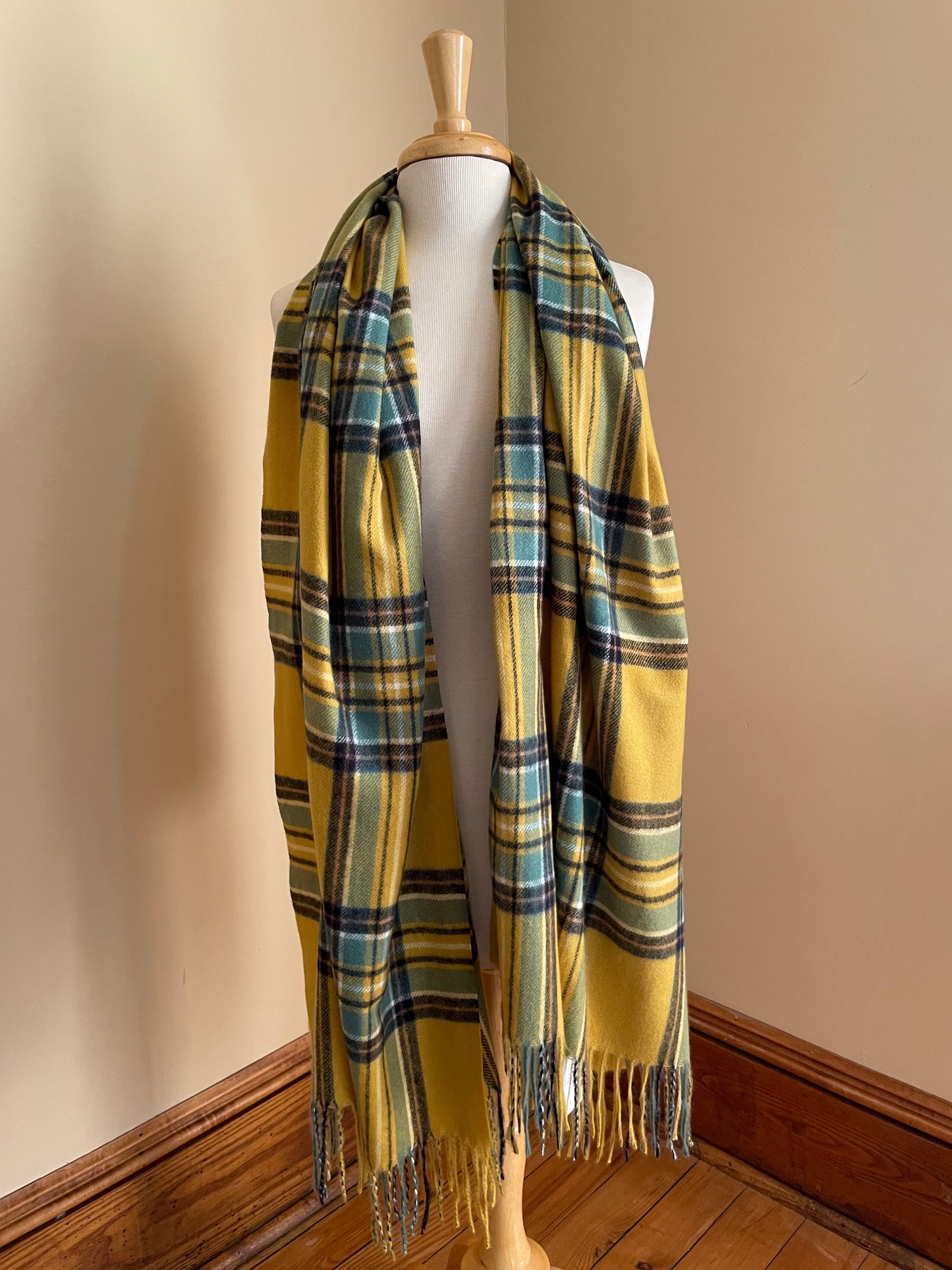 Plaid Scarf - Citron