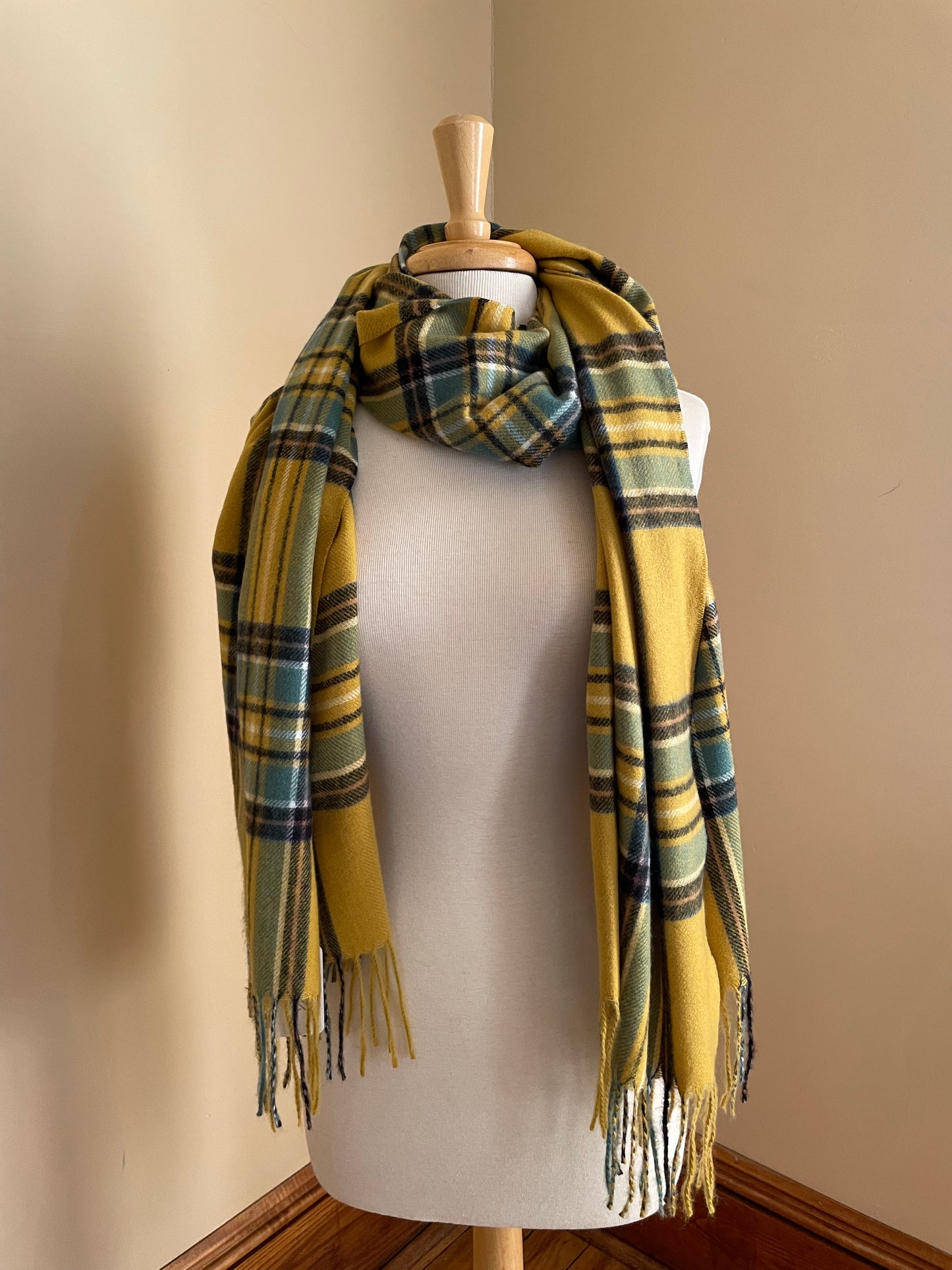 Plaid Scarf - Citron