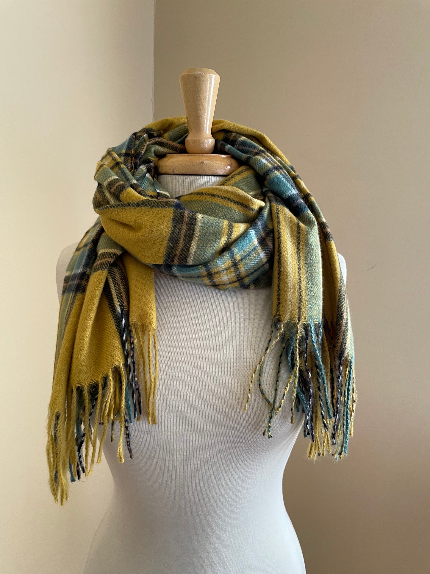 Plaid Scarf - Citron