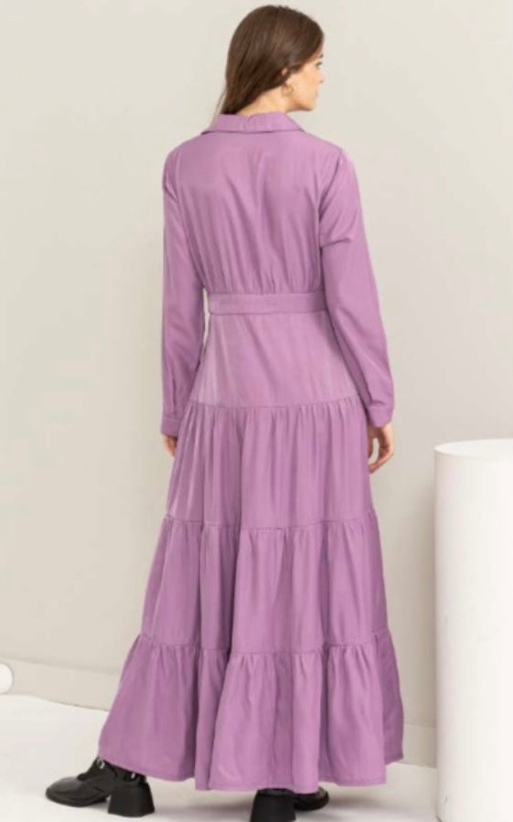 Tiered Dress - Lavender