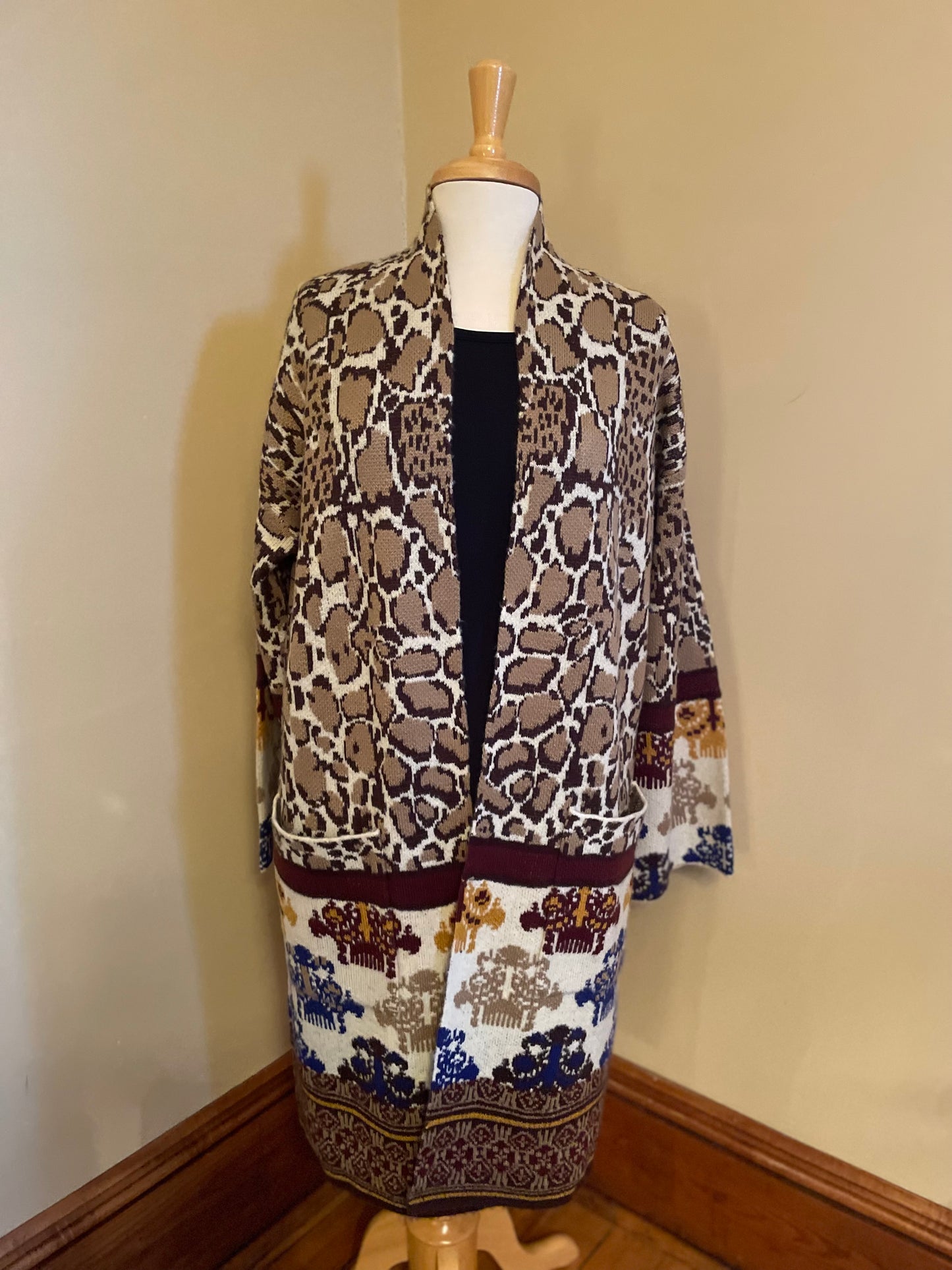 Animal Print Cardigan