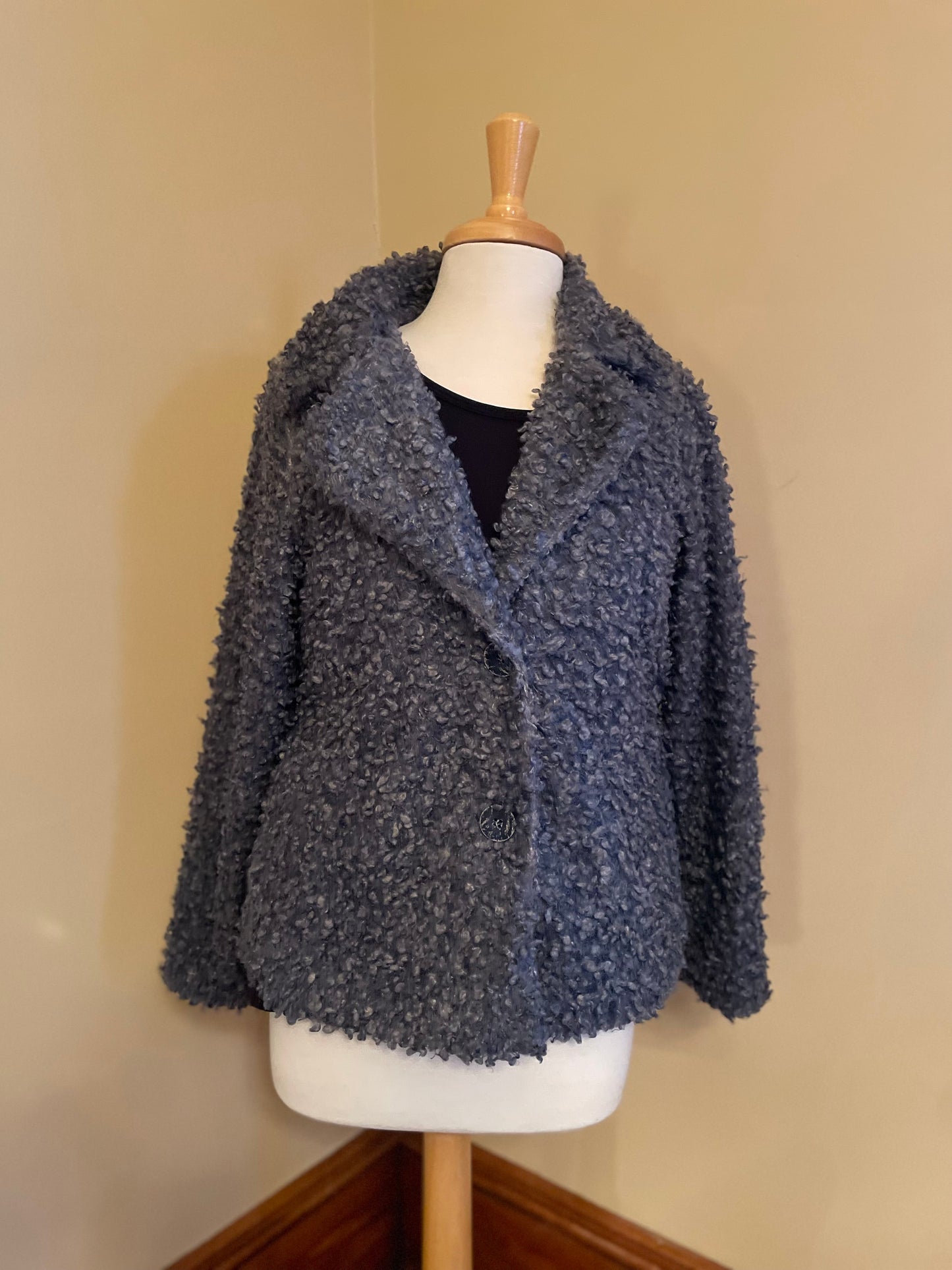 Boucle Jacket - Blue Gray