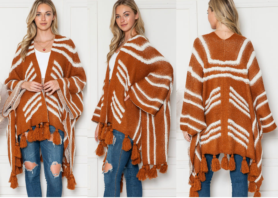 Pom Cardigan - Amber