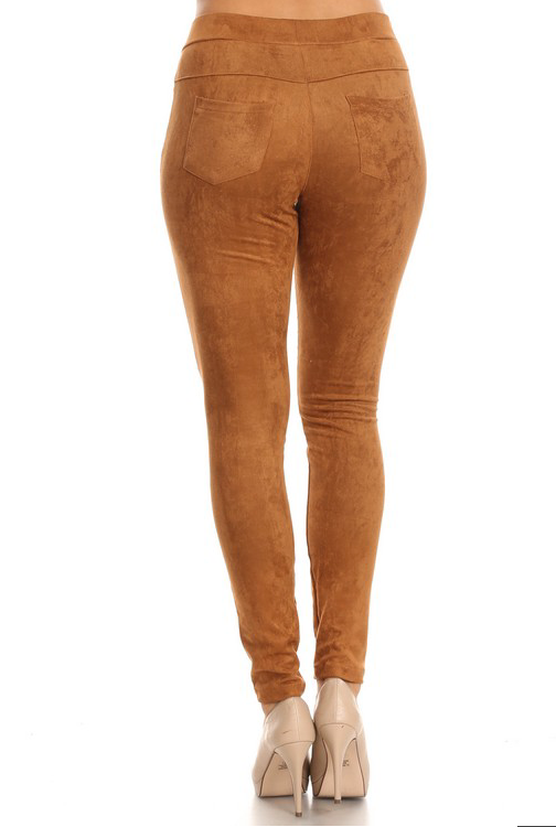 Moto Leggings - Camel