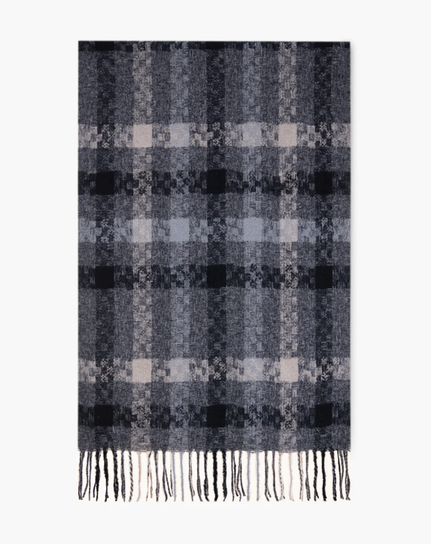 Plaid Scarf Grey