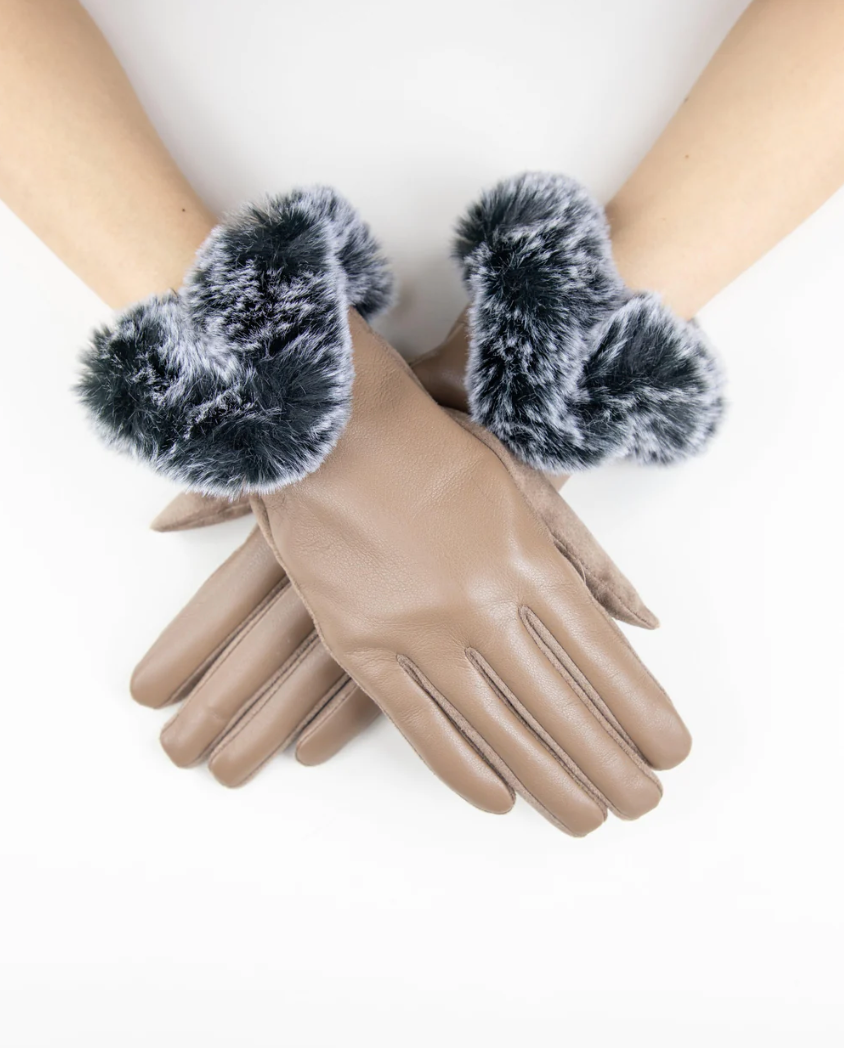 Cuff Gloves - Cappucino