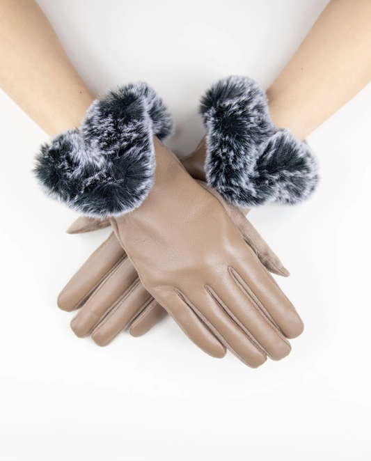 Cuff Gloves - Cappuccino