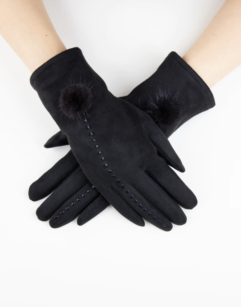 Stitch Gloves - Black