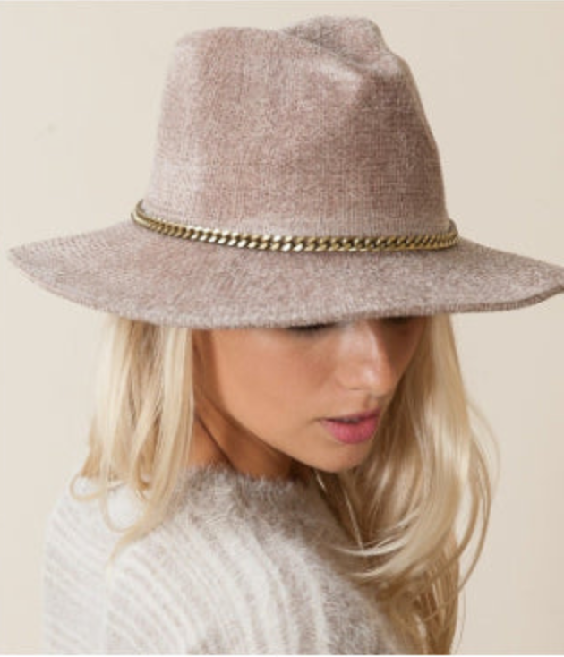 Chenille Fedora Hat