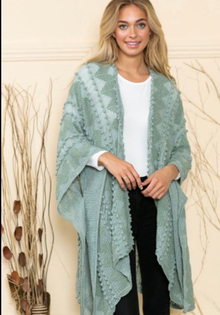 Gauze Cardigan- Green