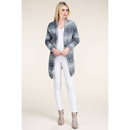 LONG SLEEVES FRINGE CARDIGAN