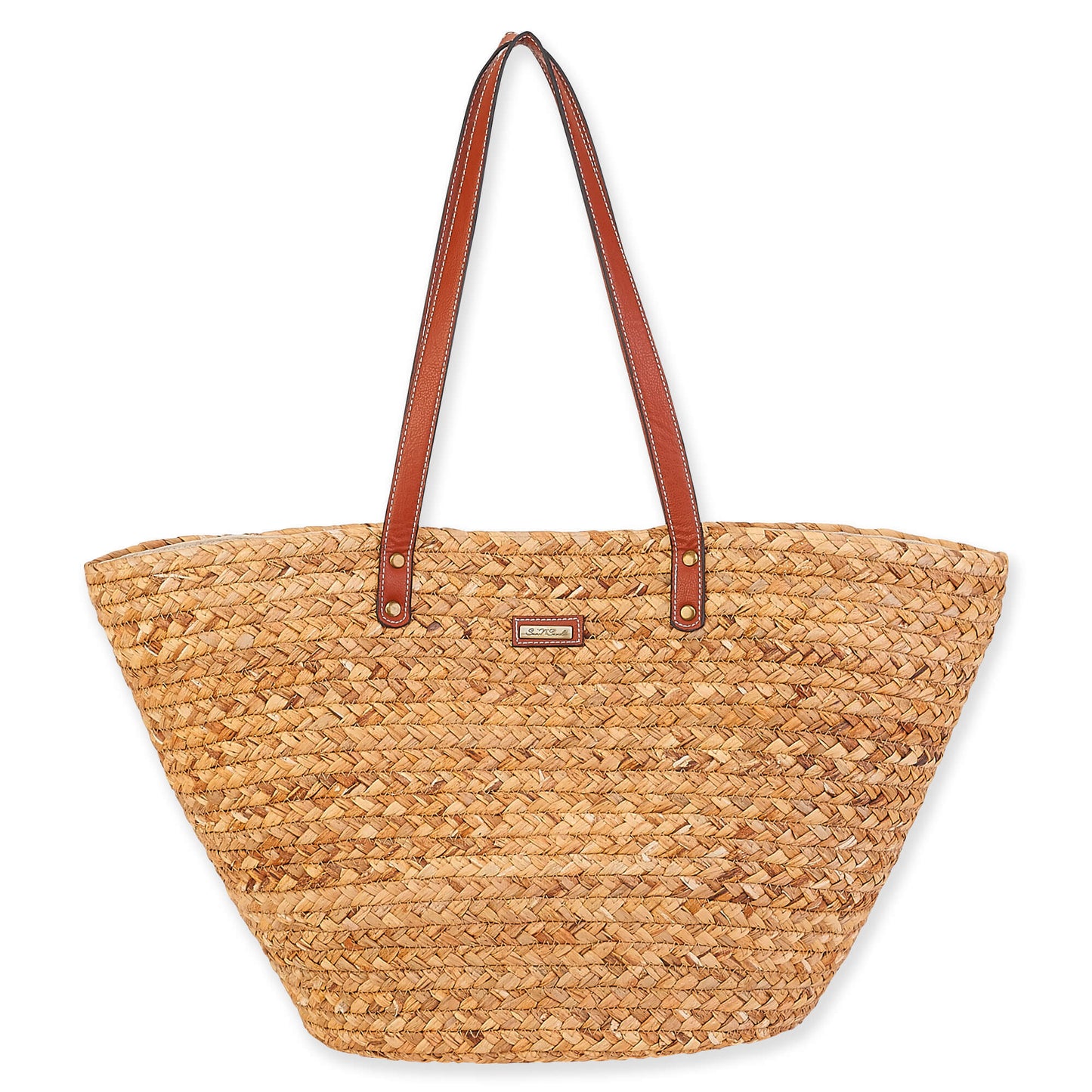 Natural Straw Shoulder Tote